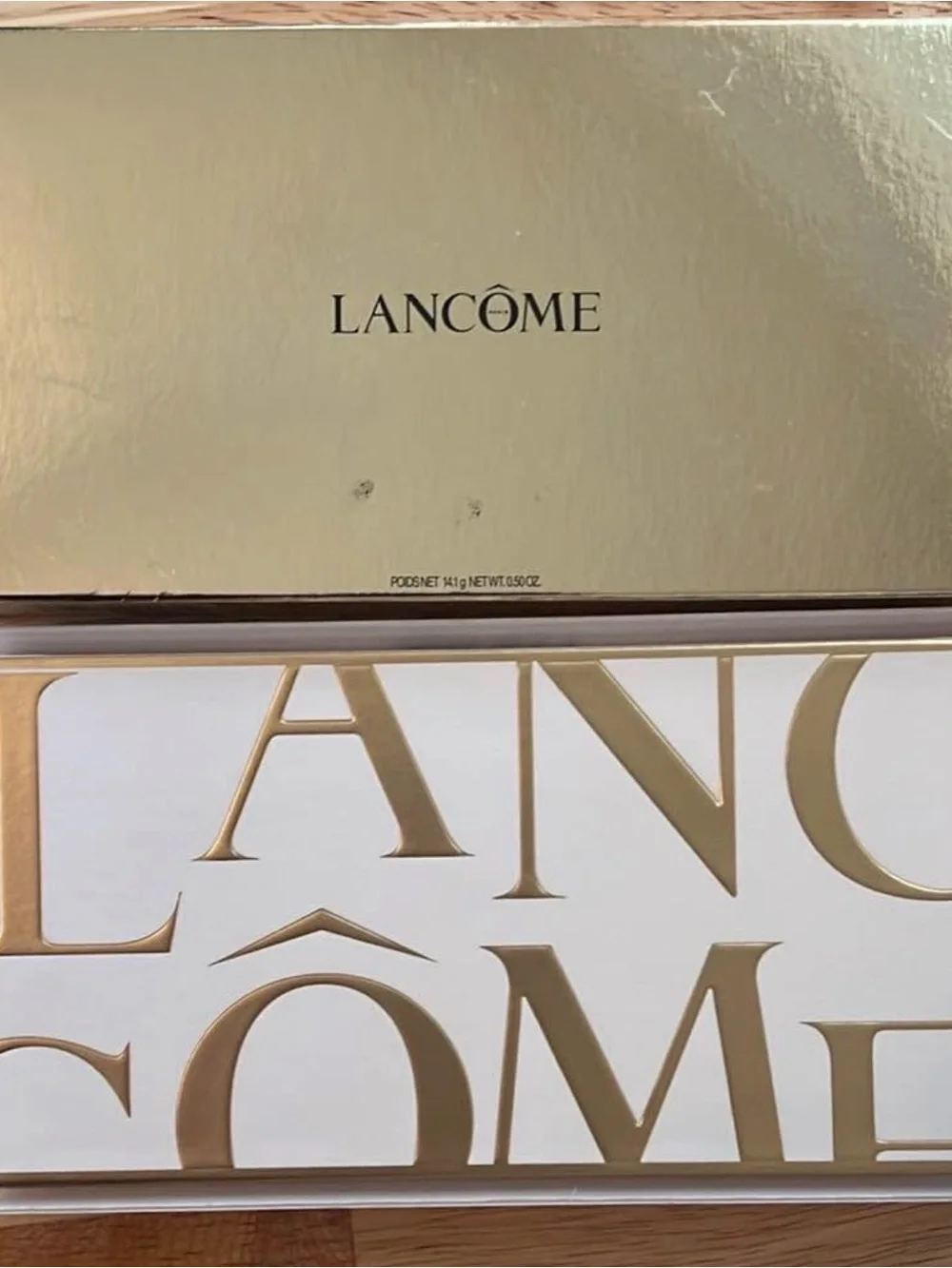 Lancôme Eyeshadow Palette - Gold and White Packaging